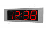 GigaClock 4-200-V-XB-EWi-SE ipari óra,4db 200mm vörös,Eth. Wifi, kültéri élelm. tisztatéri,üvegfólia