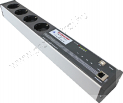 IPStecker4 controllable socket strip with 4 sockets via Internet, Ethernet